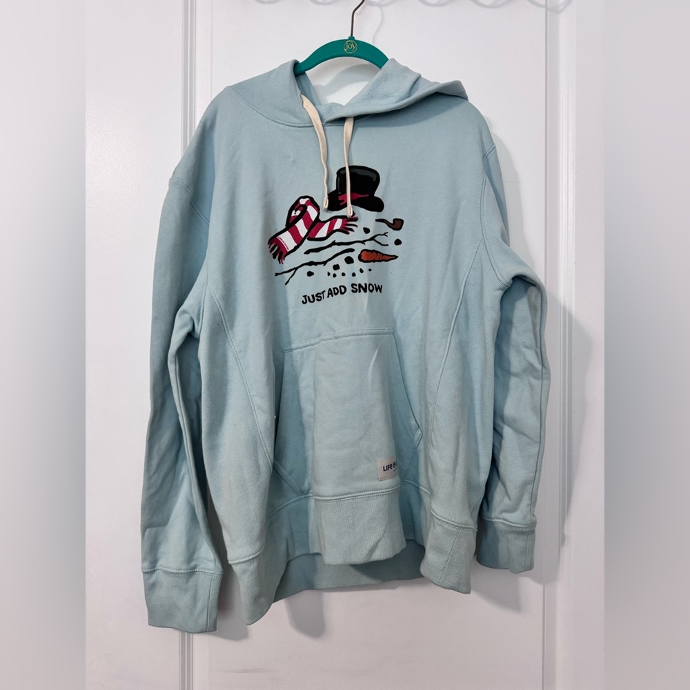 Life is Good Snowman Hoodie